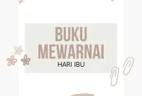 Lembar Mewarnai Hari Ibu Buku Lembar Mewarnai Hari Ibu